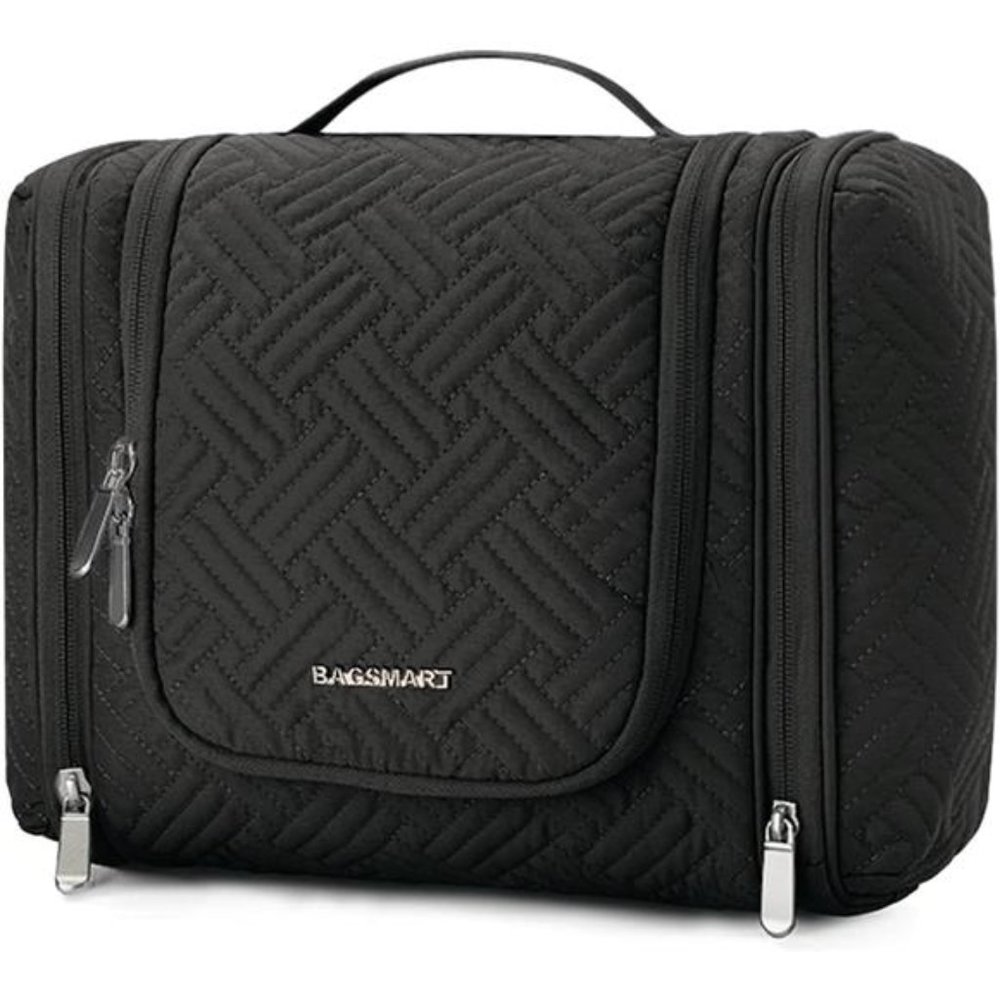 Toiletry Bag for Men Travel Cosmetic Makeup Bag w/ Hanging Hook Water-resistant